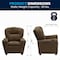 Flash Furniture Kids Recliner, 25" to 39" x 28", Upholstery Color: Brown, Weight Capacity: 90 lb. BT-7950-KID-MIC-BRWN-GG - alternate 6